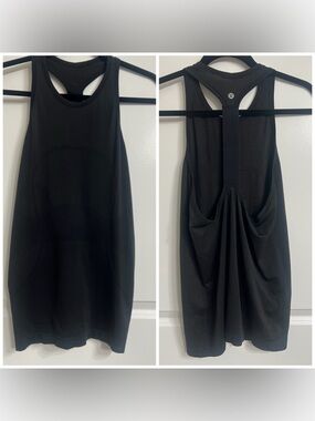 Lululemon Swiftly High Neck Racer Back Tank Size 8 Black